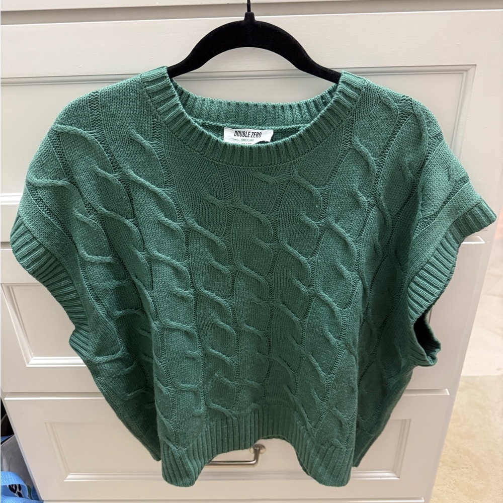 Double Zero Green Cable Knit Sweater
